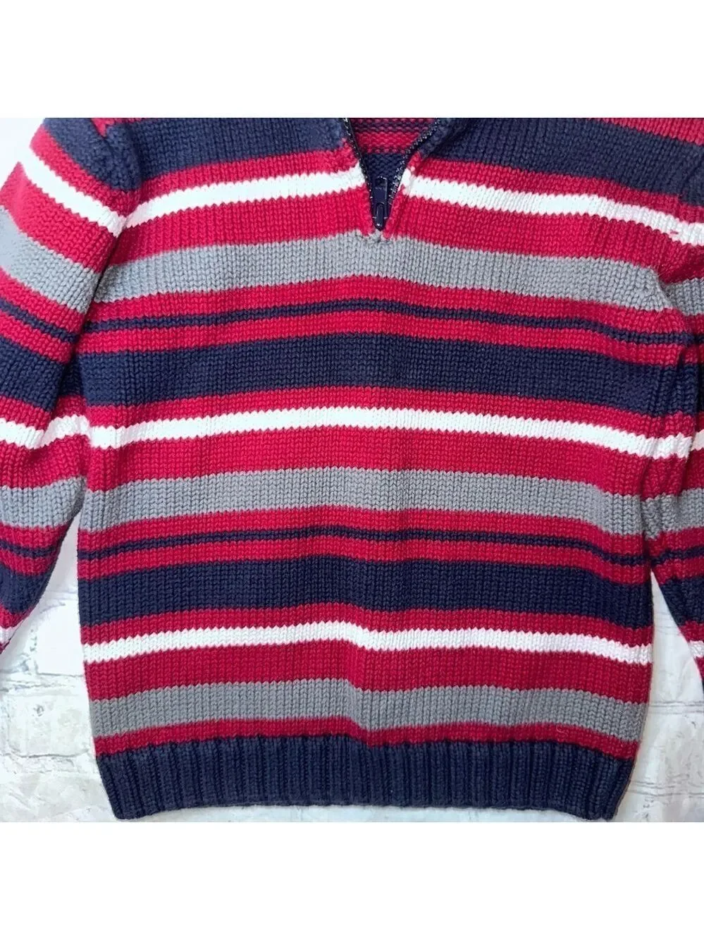 NWOT Kids Small (5/6) Gymboree 1/4 Zip LS Pullover Sweater